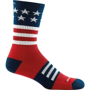 DARN TOUGH VERMONT Captain Stripe Micro Crew w/Cushion Stars/Stripes