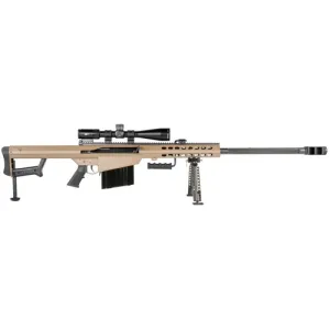 BARRETT 82A1 29" FDE W/ VORTEX 5-25X50, UH RINGS