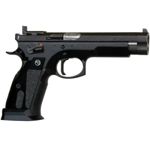 CZ-USA 75 TS Czechmate 9mm 5.2" 20/26rd Pistol w/ C-*More Sights & Ambi Safety - Black