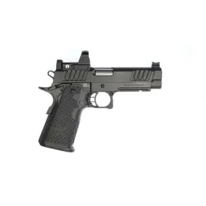 STACCATO P DPO Tuxedo 9mm 4.4" Barrel Curved Trigger Optic Ready 20rd - Black / Chrome