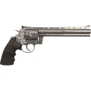 COLT Anaconda 44 Rem Mag 8" 6rd Revolver - Custom Scroll Engraving / Rubber Grips