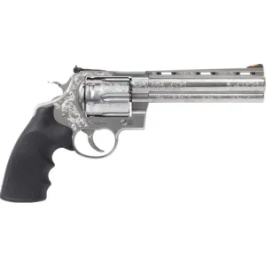 COLT Anaconda 44 Rem Mag 6" 6rd Revolver w/ Custom Scroll Engraving / Rubber Grips