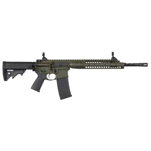LWRC IC A5 5.56 NATO 16" 30rd Semi-Auto AR15 Rifle w/ Spiral Barrel - Black / OD Green
