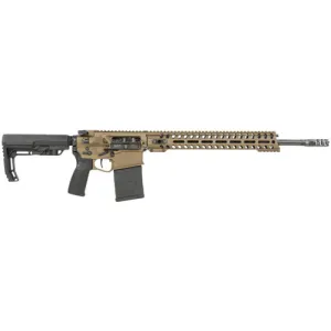 POF Revolution DI 308 Win 18.5" 20rd Semi-Auto AR15 Rifle - M-LOK - Burnt Bronze / Black