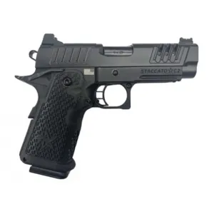 STACCATO C2 9mm 3.9" Bull DLC Iron Sight AL Frame 16rd Curved Trigger - Black