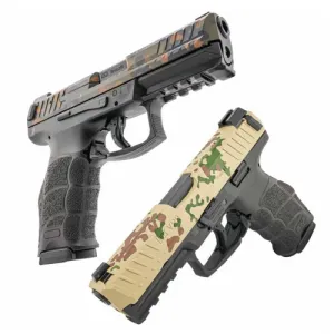 HK USA VP9 75th Anniversary Two Pistol Set 9mm 4" 10rd - Flecktarn & Tropentarn Cerakote