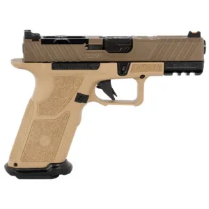 ZEV TECHNOLOGIES OZ9c Elite 9mm 17rd Semi-Auto Pistol w/ X Grip - FDE