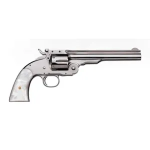 UBERTI 1875 Top Break 45 LC 7" 6rd - Stainless / White Pearl Grips
