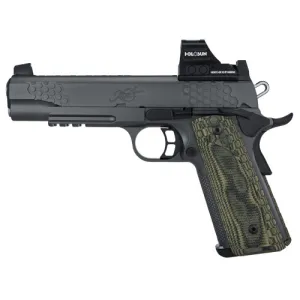 KIMBER KHX Custom 45 ACP 5" 8rd - Black & Green with Holoson HE507C-GR-X2 Optic