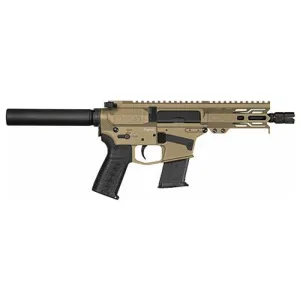 CMMG Mk57 Banshee 5.7x28mm 5" 25rd Pistol w/ Tube (No Brace) | Coyote Tan