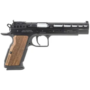 TANFOGLIO Gold Match 9mm 6" 17rd Black/Wood