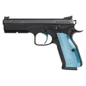 CZ-USA Shadow 2 9mm 4.9" 17rd Pistol - Black w/ Blue Grips