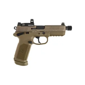 FN AMERICA FNX-45 Tactical 45 ACP 5.3in w/ Night Sights & Vortex Venom Red Dot - FDE