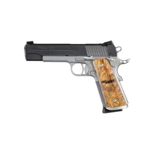 SIG SAUER 1911 STX 45 ACP 5" 8rd Pistol - Two-Tone / Wood Grips