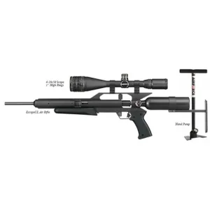 AIR FORCE AIRGUNS EscapeUL .22 w/Hand Pump, 4-16X50 Scope, 1 Rings"
