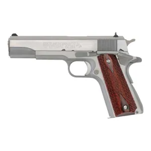 COLT Series 70 Government 1911 45ACP 5" 7rd Pistol - Stainless w/ Rosewood Grips