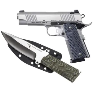 MAGNUM RESEARCH 1911 9mm "C" 4.33" Bull Stainless Steel /KNIFE1911
