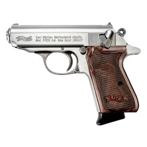 WALTHER ARMS PPK/S 380 ACP 3.3" 7rd Pistol - Stainless / Walnut Grips