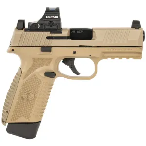 FN AMERICA 545 MRD 45ACP 4.1" 15rd w/ HOLOSUN 407C Red Dot - FDE