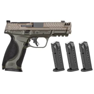 SMITH & WESSON M&P 9 Metal Carry Comp 9mm 4.3" 17rd - OD Green & FDE