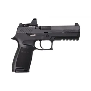 SIG SAUER P320 9mm 4.7" 17+1 Pistol w/ Romeo1 PRO Red Dot & Suppressor Sights - Black