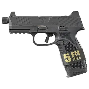 FN AMERICA FN 509T 9mm 4.5" 24rd Pistol w/ Threaded Barrel & 5 Mag Bundle - Black