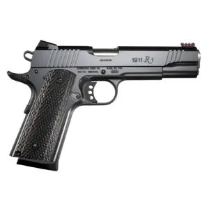 REMINGTON 1911 R1 Enhanced 45 ACP 5" 8rd Pistol w/ Fiber Optic Sights - Black / Laminate Grips