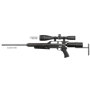 AIR FORCE AIRGUNS Escape .25 w/4-16X50 Scope, 1 High Rings"