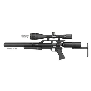 AIR FORCE AIRGUNS EscapeSS .22 w/4-16X50 Scope, 1 High Rings"