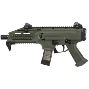 CZ-USA Scorpion EVO 3 S1 9mm 7.7" 20rd Pistol w/ Threaded Barrel - OD Green / Black