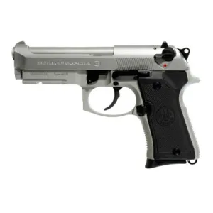 BERETTA 92FS INOX Compact 9mm 4.9" - Stainless / Black