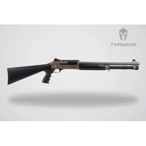 TYPHOON DEFENSE Quake MPX 12 Gauge 3" 18.5" 5rd Semi-Auto Shotgun - FDE / Black