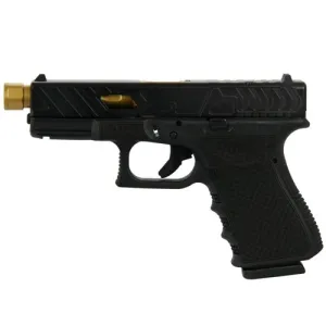 GLOCK G19 G3 9mm 4.6" Bear Cut Slide 15rd Gold Chainmail
