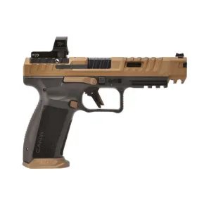 CANIK SFx Rival 9mm 5" 18rd Pistol w/ MeCanik MO2 Optic - Bronze / Black