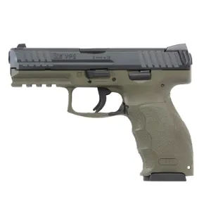 HK USA VP9 9mm 4.09" 10rd Pistol w/ Night Sights - Black / Green