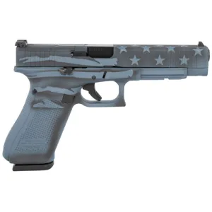 GLOCK G43 G3 9mm 5.31" 17rd Pistol - Blue Titanium Flag