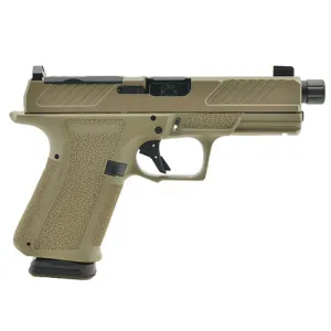 SHADOW SYSTEMS MR920 Combat 9mm 4.5" 15rd Optic Ready Pistol w/ Threaded Barrel - FDE / Black