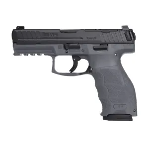 HK VP9 9mm 4.1" 10rd Optic Ready Pistol w/ Front Serrations - Grey / Black