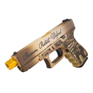 GLOCK G19 G3 Constitution Editon 9mm 4.6" 15rd Pistol w/ Threaded Zaffari Barrel | Custom Cerakote