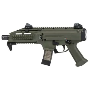 CZ-USA Scorpion EVO 3 S1 9mm 7.72" 10rd Pistol w/ Muzzle Brake & Ambi Thumb Safety - OD Green