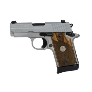SIG SAUER P938 9mm 3" Stainless PVD 6rd Walnut Grip