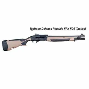 TYPHOON DEFENSE Phoenix FPX 12 Gauge 3" 26" 3+1 Semi-Auto Shotgun - Black / FDE