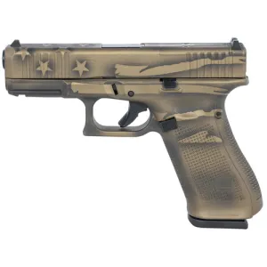 GLOCK G45 G5 9mm 4.02" 17rd Pistol - Coyote Battle Worn Flag Cerakote