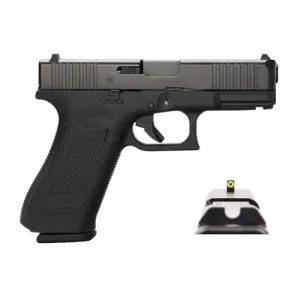 GLOCK G45 G5 9mm 4.02" 10rd Pistol w/ Front Serrations & Ameriglo Tritium Night Sights - Black