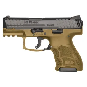 HK USA VP9SK Subcompact 9mm 3.39" 10/13rd Pistol - Black / FDE