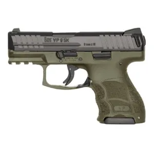 HK USA VP9SK Subcompact OD Green Frame Night Sights
