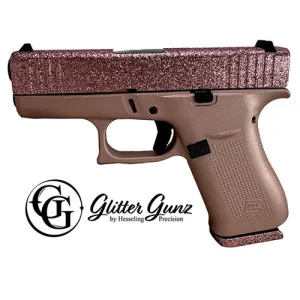 GLOCK G43X 9mm 3.4" 10rd Pistol | Rose Gold GlitterGunz