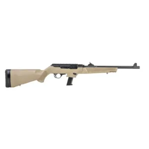 RUGER PC Carbine Takedown 9mm 16.2" 17rd Semi-Auto Rifle w/ Threaded Barrel - FDE / Black
