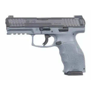 HK USA VP9 Push Button 9mm 4.09" 17rd Pistol w/ Ambi Slide / Mag Release - Grey