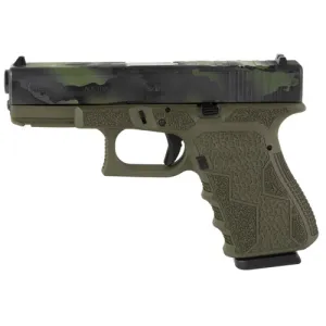 GLOCK G19 G3 9mm 4.02" 15rd Pistol | Shark Coast Tactical Olive Drab Green Cerakote, Black Multi-Cam